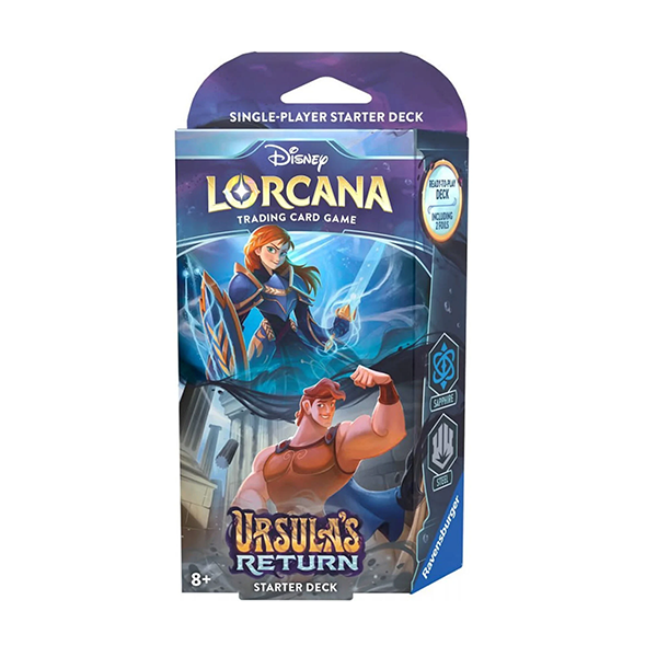 Disney Lorcana Ursula's Return Starter Deck (Sapphire & Steel) (Release Date 5/31/2024)
