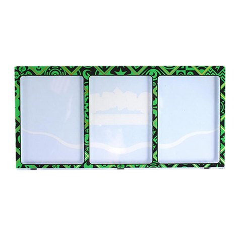 Pokemon Paldean Fates Green Magnetic Three Card Protector With Base