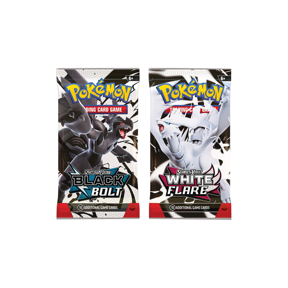shop deals on pokemon black bolt booster pack Pokemon Black Bolt and White Flare Booster Pack Bundle 2PK – Realgoodeal