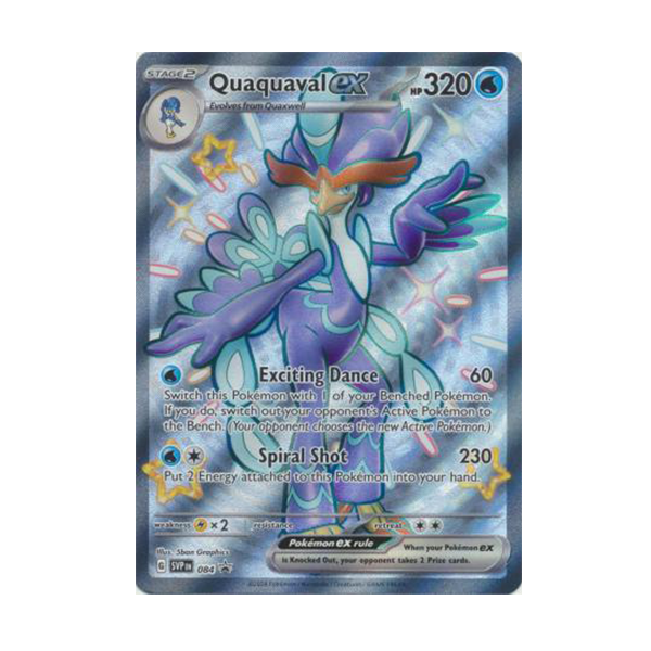 quaquaval ex pokemon card value Pokemon Quaquaval ex 084 Jumbo Card – Realgoodeal