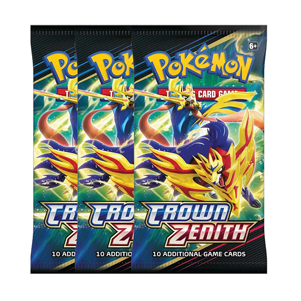 Pokemon Crown Zenith Booster Pack Bundle of 3 Realgoodeal Pokemon Crown Zenith Booster Pack Bundle of 3 Realgoodeal