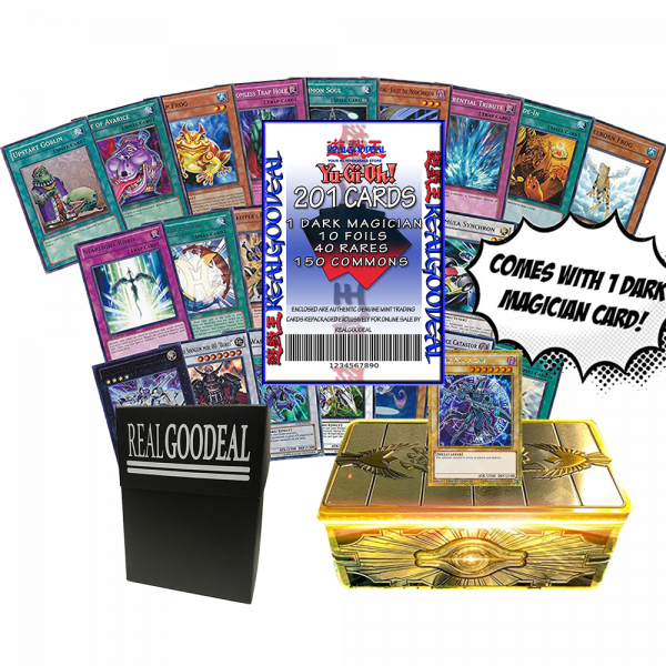 200 Yugioh Card Lot Bundle - Featuring Dark Magician 10 FOILS 40 RARES Realgoodeal 200 Yugioh Card Lot Bundle - Featuring Dark Magician 10 FOILS 40 RARES Realgoodeal