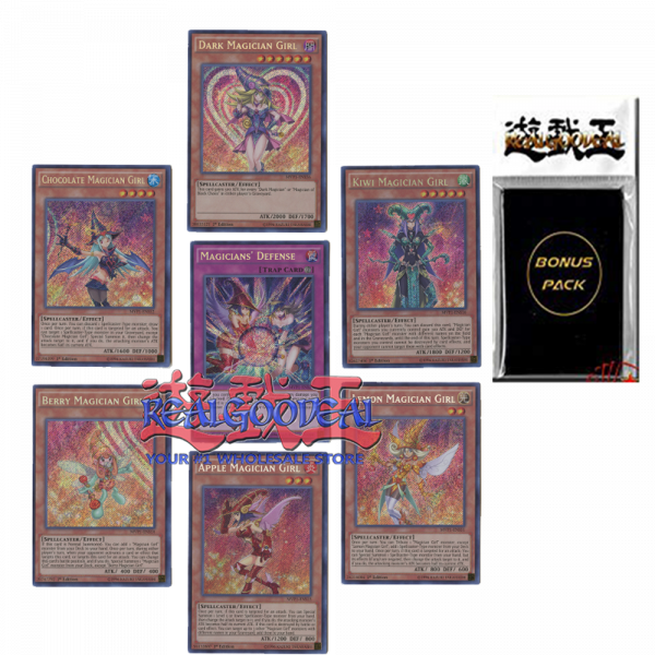 YuGiOh Dark Magician Girl Card Set All SECRET Include Exclusive Realgo Realgoodeal YuGiOh Dark Magician Girl Card Set All SECRET Include Exclusive Realgo Realgoodeal