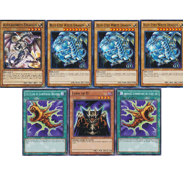 blue eyes white dragon deck yugioh YuGiOh Blue Eyes White Dragon Flute of Summoning Dragons Combo Commons – Realgoodeal