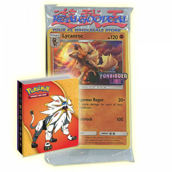 Pokemon Sealed Sun & Moon Forbidden Light Pack (Lycanroc promo) with B Realgoodeal Pokemon Sealed Sun & Moon Forbidden Light Pack (Lycanroc promo) with B Realgoodeal