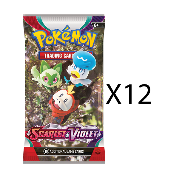 Pokemon Scarlet and Violet Booster Pack Bundle [Set of 12]