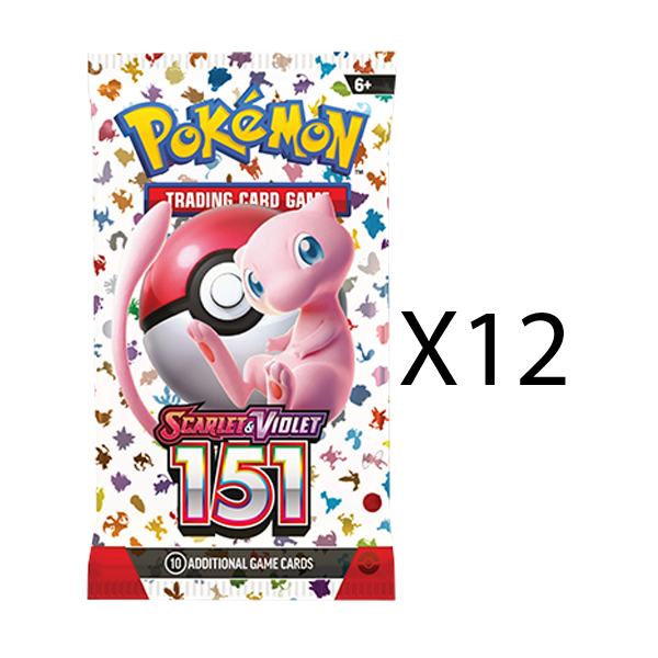 Pokemon 151 Booster Pack [Set of 12]