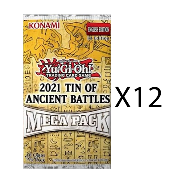 YuGiOh 2021 Tin of Ancient Battles Mega Pack [Bundle of 12]