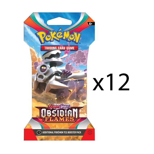 Pokemon Obsidian Flames Sleeved Booster Pack [Set of 12]