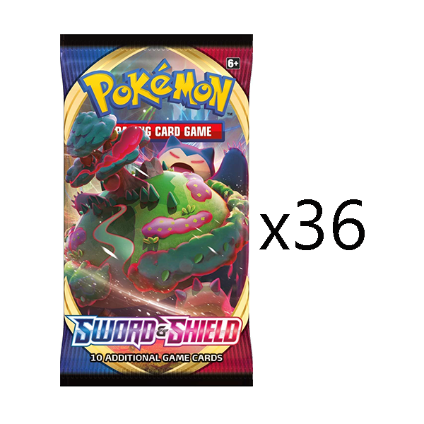 Pokemon Sword and Shield Booster Pack [Set of 36]