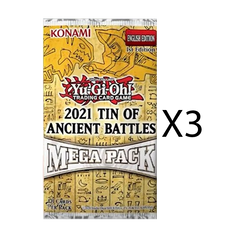 YuGiOh 2021 Tin of Ancient Battles Mega Pack [Bundle of 3]