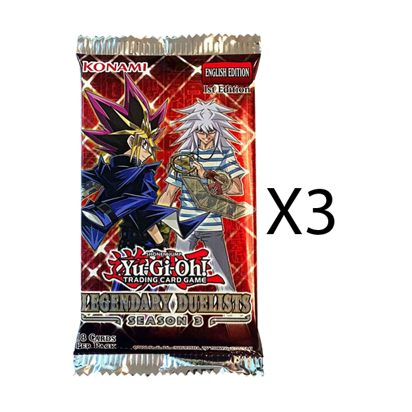 YuGiOh Legendary Duelists Season 3 Booster Pack [Bundle of 3]