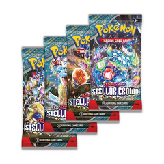 Pokemon Stellar Crown Booster Pack Art Bundle [Set of 4] (Release Date 9/13/2024)