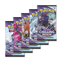 Pokemon Chilling Reign Booster Pack Art Bundle [Set of 5]