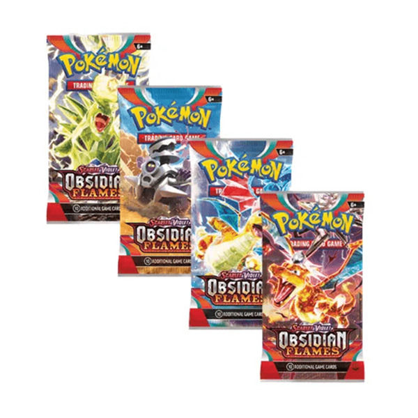 Pokemon Obsidian Flames Booster Pack Art Bundle [Set of 4]