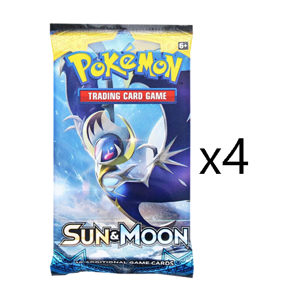 Pokemon Sun and Moon Booster Pack [Set of 4]