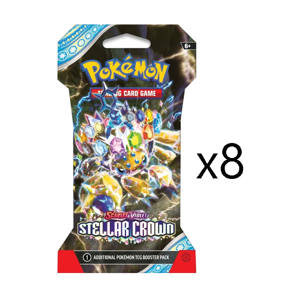 Pokemon Stellar Crown Sleeved Booster Pack [Set of 8] (Release Date 9/13/2024)