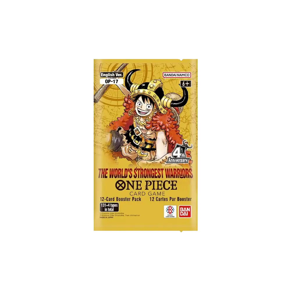 One Piece The World's Strongest Warriors Booster Pack RELEASE DATE 8/28/2026