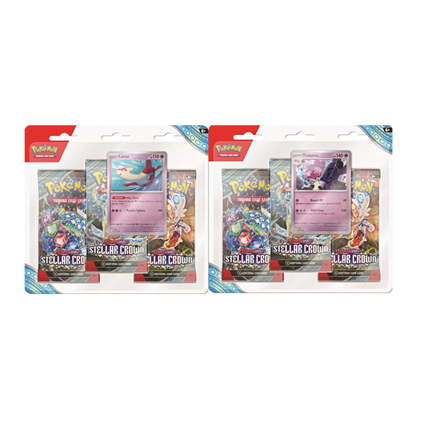 Pokemon Stellar Crown 3 Pack Blisters [Set of 2] (Release Date 9/13/2024)