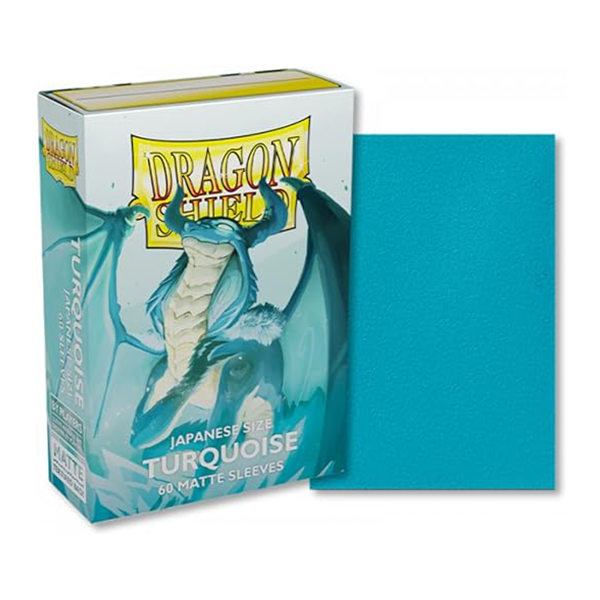 Dragon Shield Matte Turquoise Japanese Size 60ct Card Sleeves