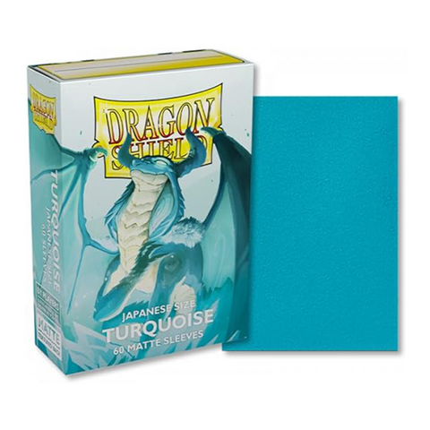 Dragon Shield Matte Turquoise Japanese Size 60ct Card Sleeves