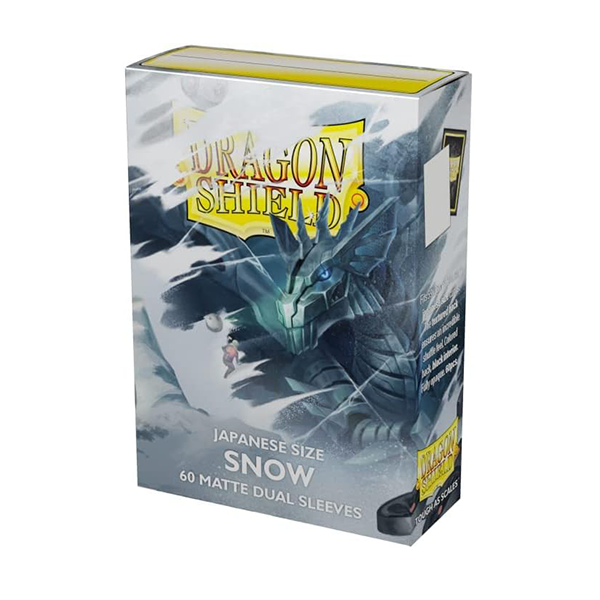 Dragon Shield Dual Matte Snow Japanese Size 60ct Card Sleeves