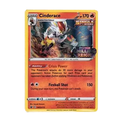 Pokemon Cinderace SWSH112 Sealed Build And Battle Stamped Chilling Reign Deck