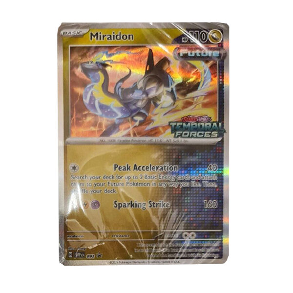 Pokemon Miraidon SVP 92 Sealed Build And Battle Stamped Temporal Forces Promo Deck