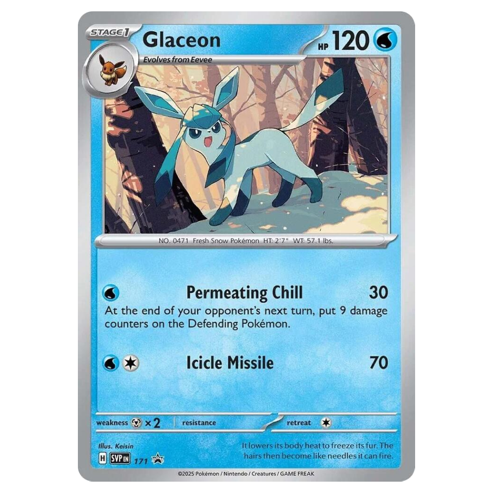 Glaceon SVP171 Holo Promo Near Mint