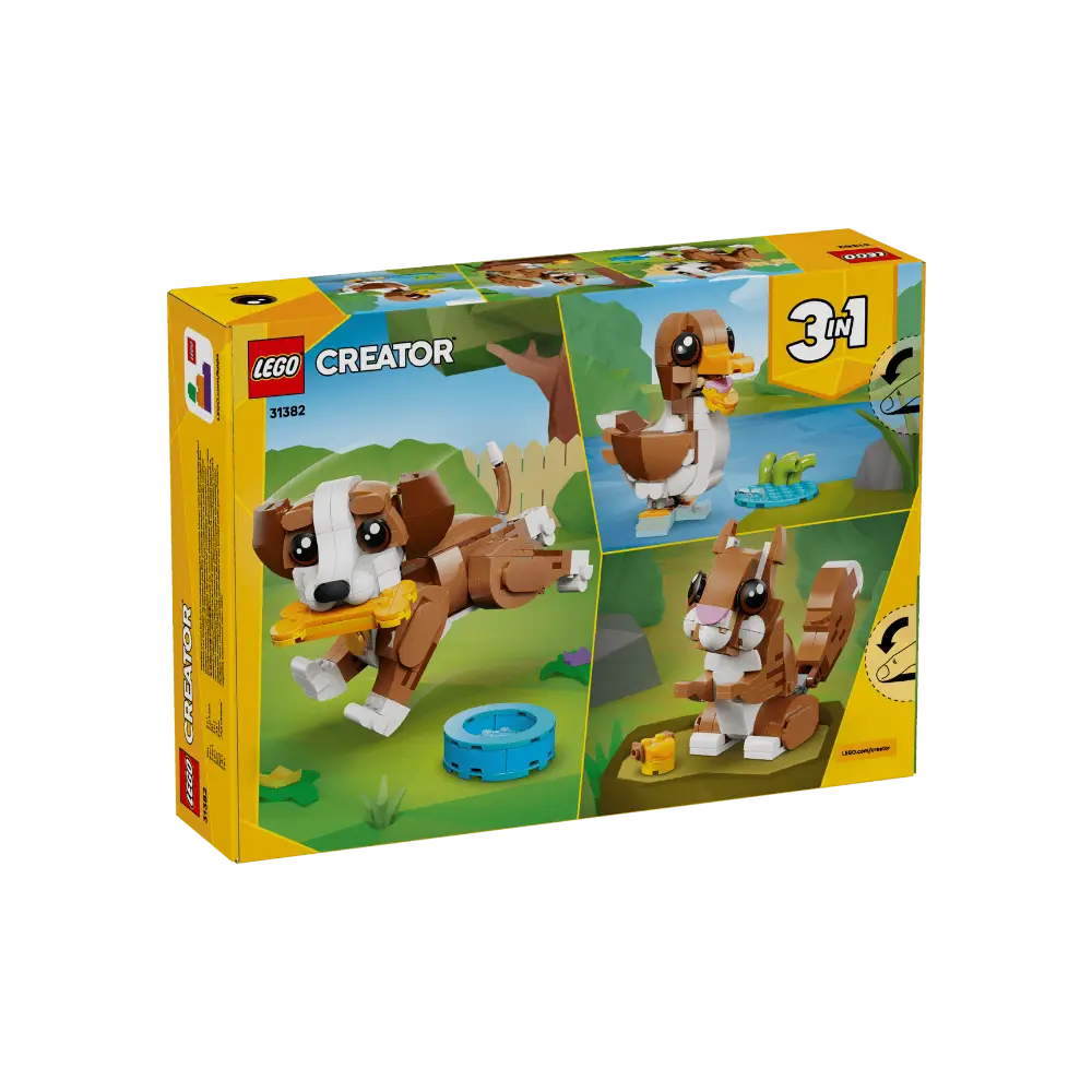 LEGO Creator 3-in-1 Cute Animals: Playful Puppy Dog