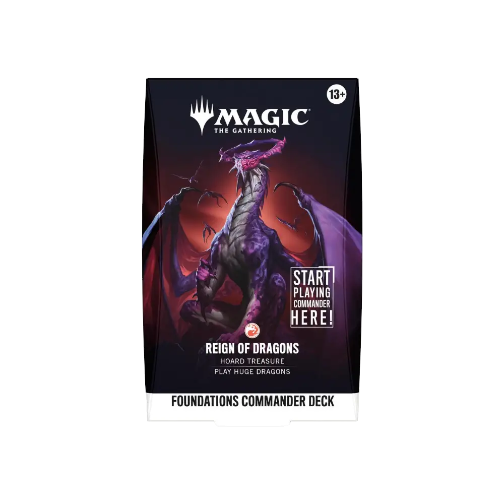 MTG Foundations Commander Deck Reign of Dragons RELEASE DATE 10/02/2026