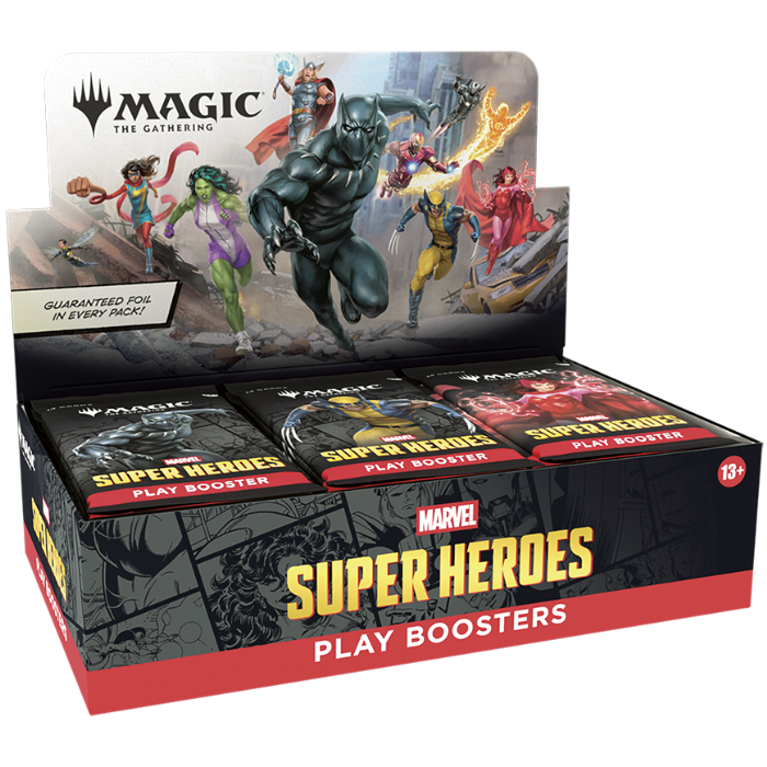 MTG Marvel Super Heroes Play Booster Display