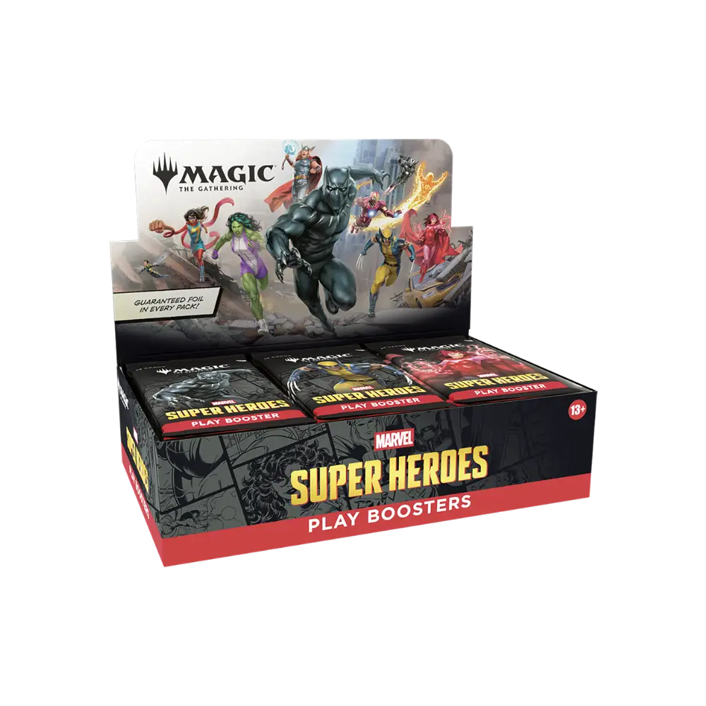 MTG Marvel Super Heroes Play Booster Display