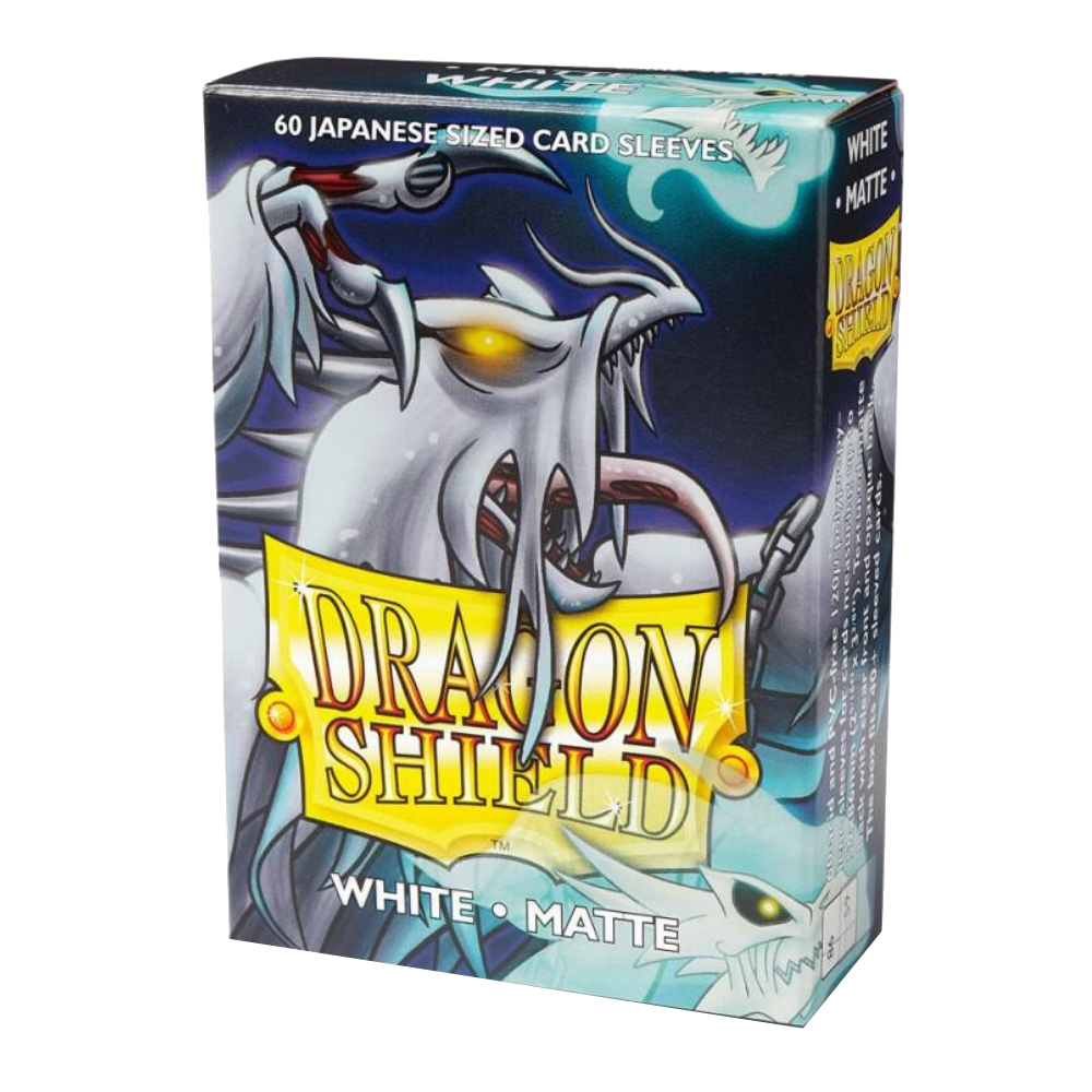 Dragon Shield Dual Matte white Japanese Size 60ct Card Sleeves