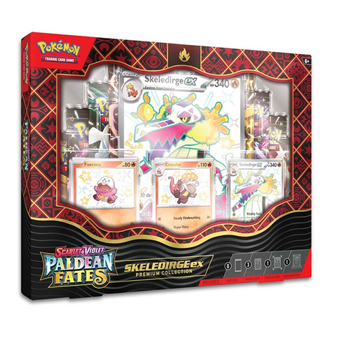 Paldean Fates Premium Collection Skeledirge ex (Release Date 2/9/2024)