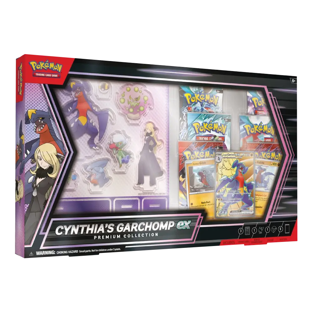 Pokemon Cynthia's Garchomp ex Premium Collection RELEASE DATE 6/13/2025