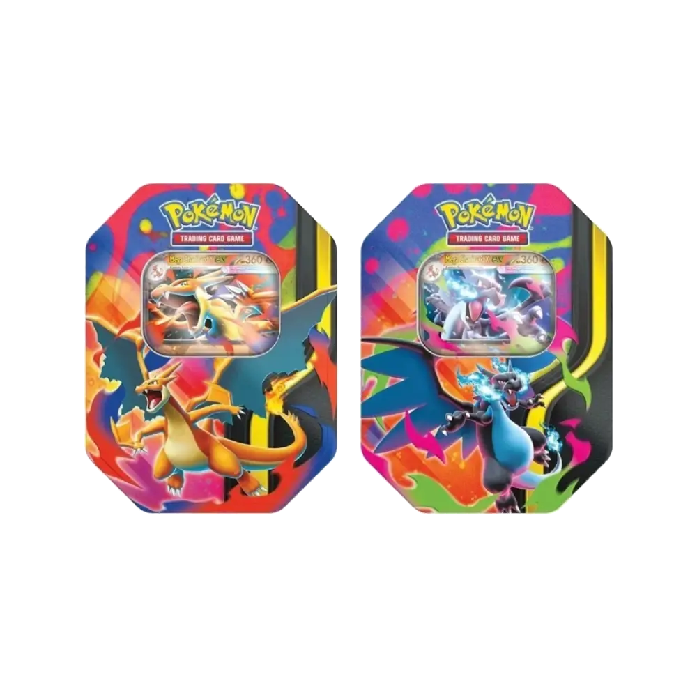 Pokemon Mega Charizard ex Tins SET OF 2