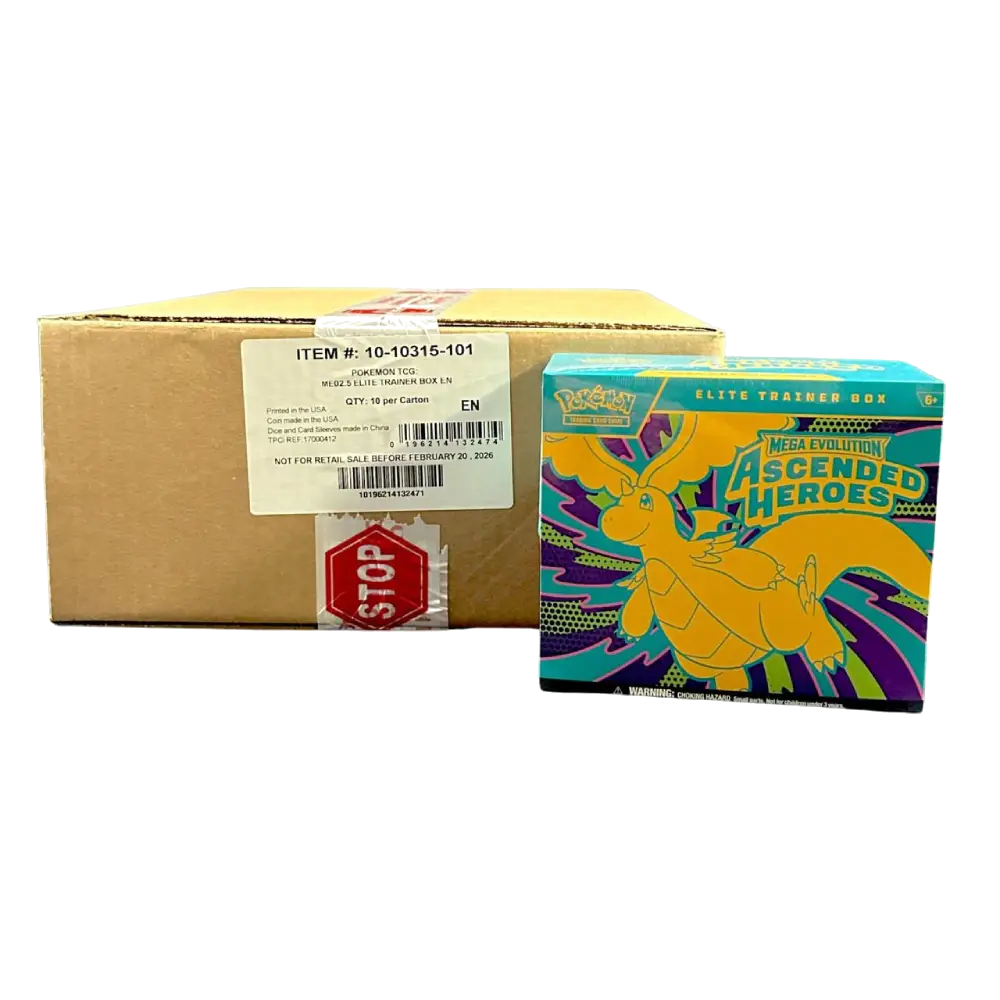 Pokemon Ascended Heroes Elite Trainer Box Case Factory Sealed