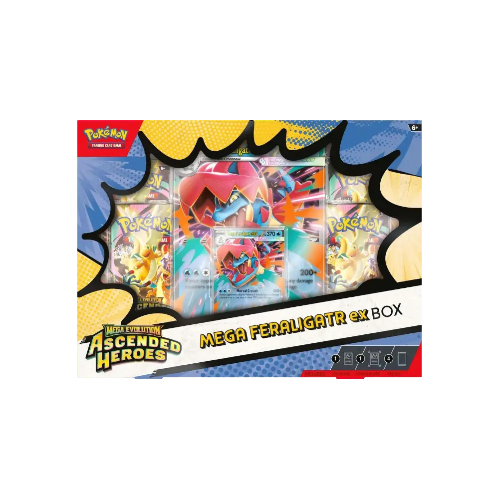 Pokemon Ascended Heroes Mega Feraligatr ex Box
