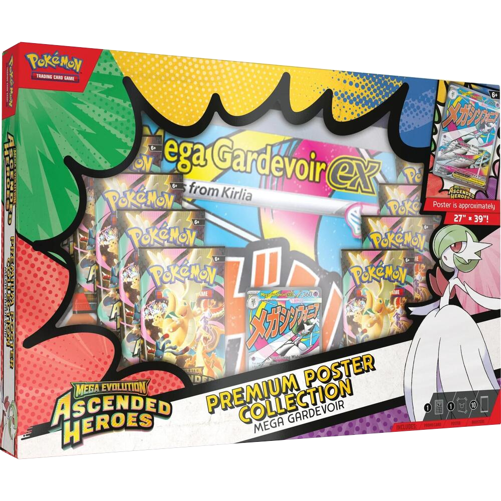 Pokemon Ascended Heroes Premium Poster Collection Mega Gardevoir ex