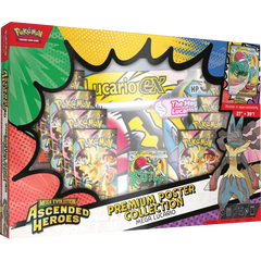 Pokemon Ascended Heroes Premium Poster Collection Mega Lucario ex