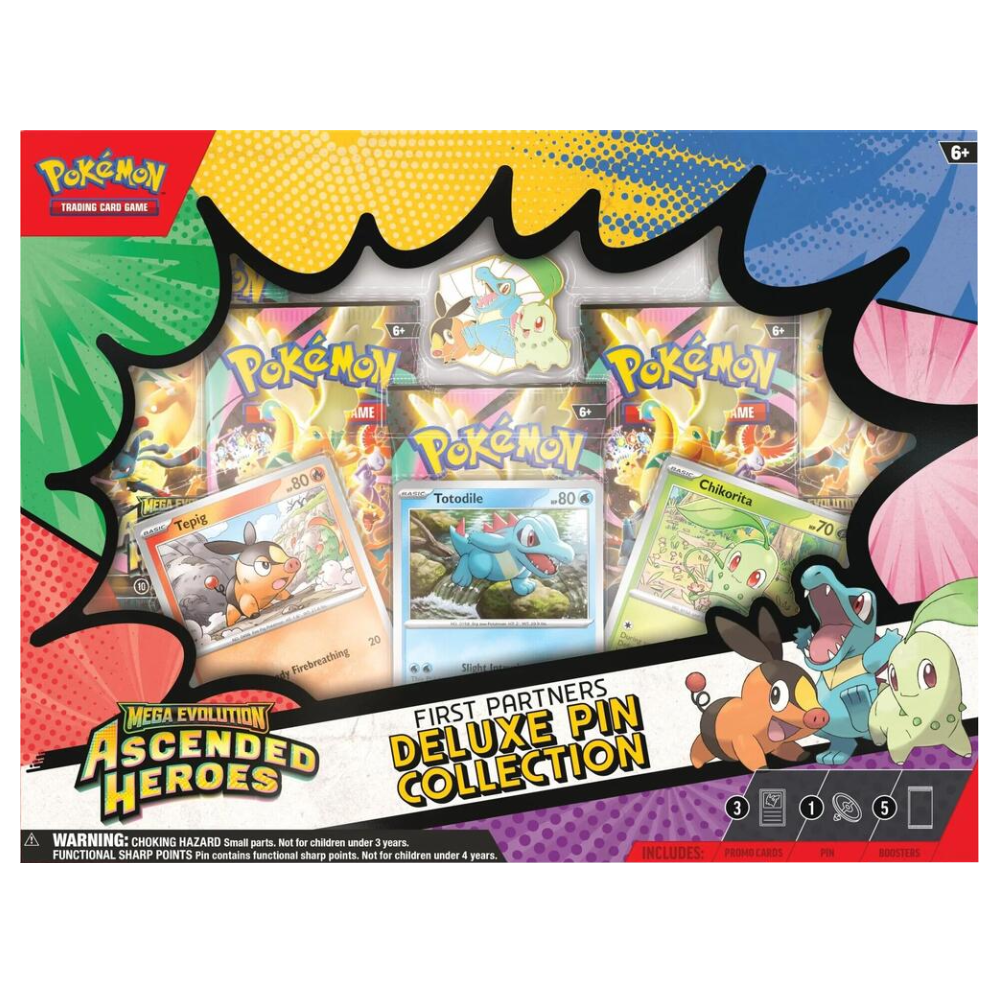 Pokemon Ascended Heroes First Partners Deluxe Pin Collection