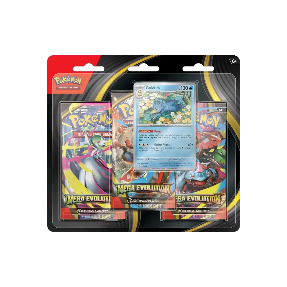 Pokemon Mega Evolution 3 Pack Blister [Golduck]