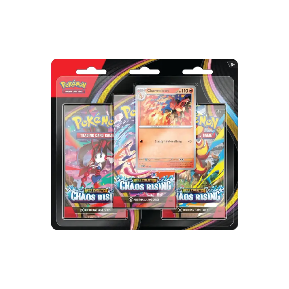 Pokemon Chaos Rising Booster 3 Pack Blister Charmeleon