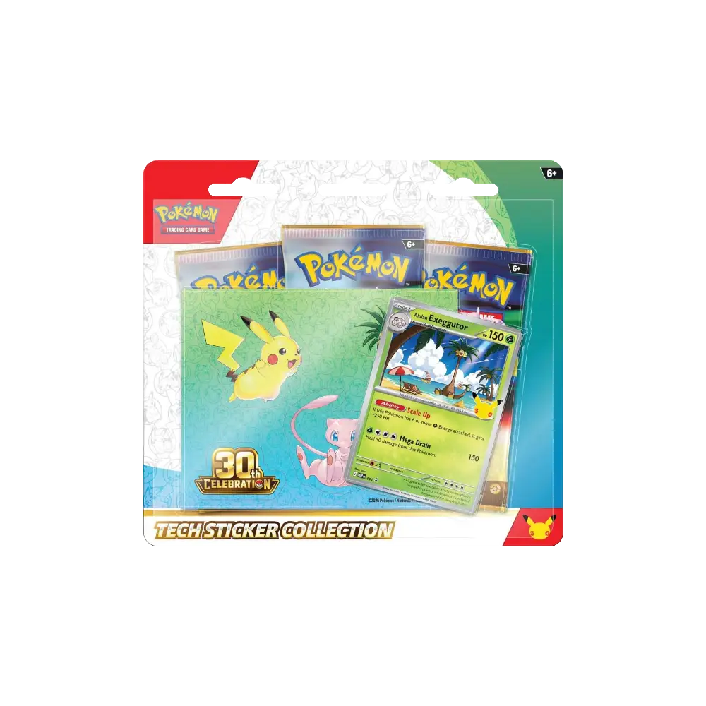 Pokemon 30th Celebration Tech Sticker Collection [Alolan Exeggutor] RELEASE DATE 9/16/2026