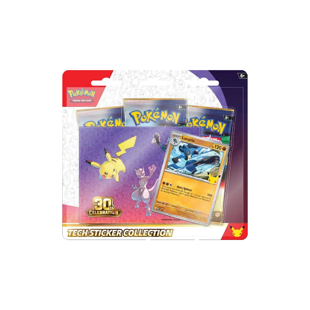 Pokemon 30th Celebration Tech Sticker Collection [Lucario] RELEASE DATE 9/16/2026
