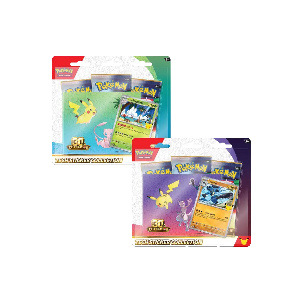Pokemon 30th Celebration Tech Sticker Collection Set RELEASE DATE 9/16/2026