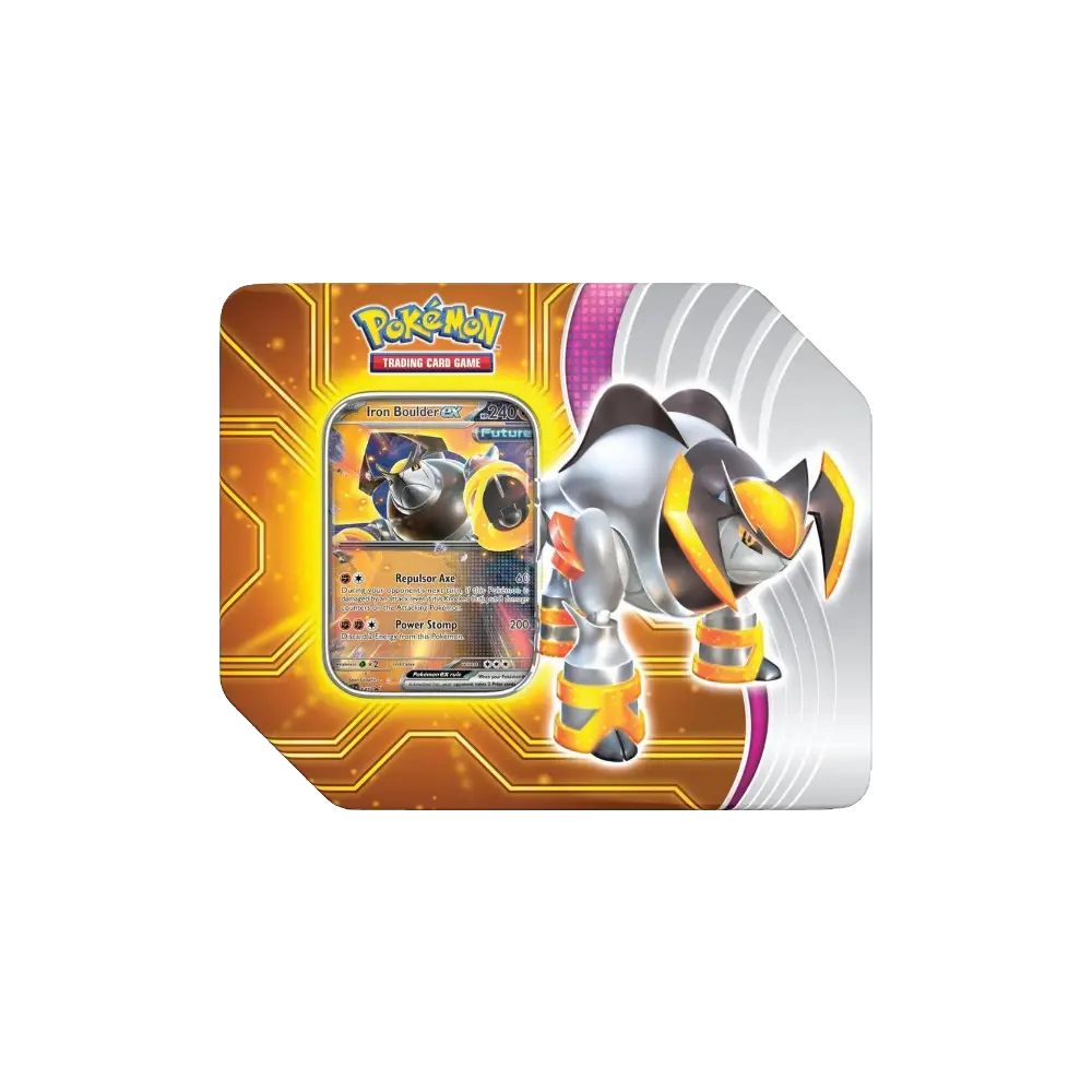 Pokemon Paradox Destinies Tin [Iron Boulder ex]
