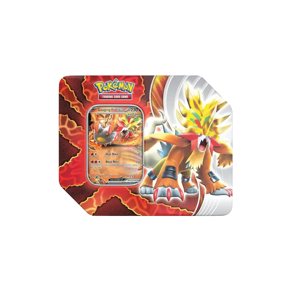 Pokemon Paradox Destinies Tin [Gouging Fire ex]