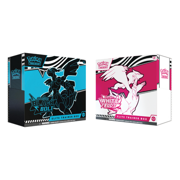 Pokemon Black Bolt and White Flare Elite Trainer Box ETB Set of 2